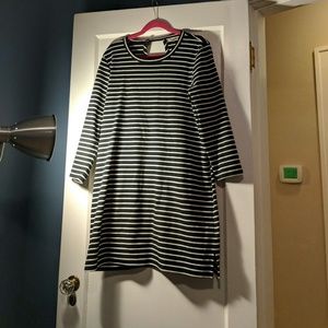 Madewell striped black and white dress